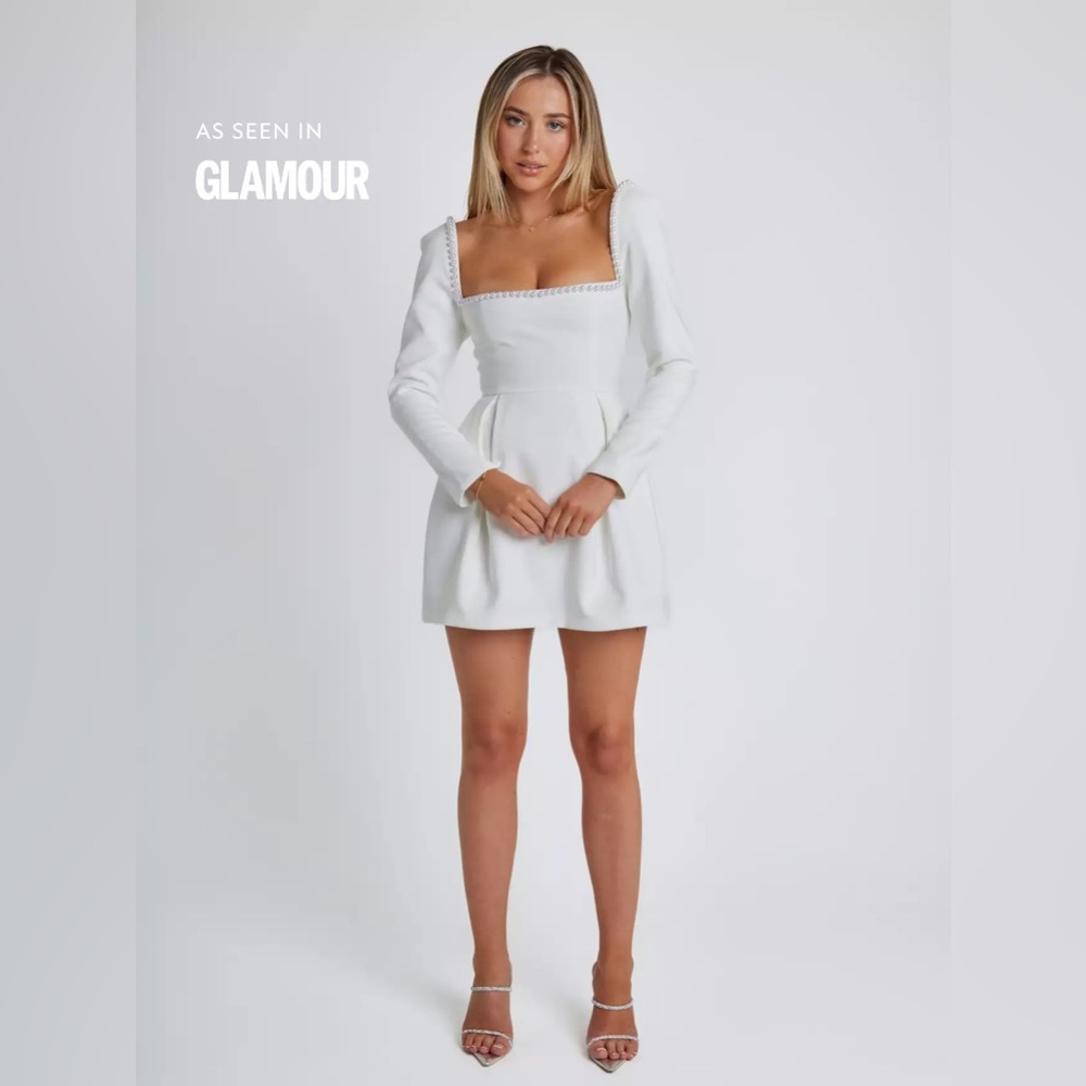 Odd Muse Ultimate Muse Pearl Dress White